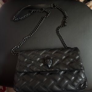 Kurt Geiger Black Quilted Crossbody Bag